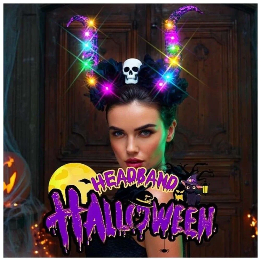 LED Light Up Eve Horizon Flower Headband Led Costume Headpiece NWT 3 modes